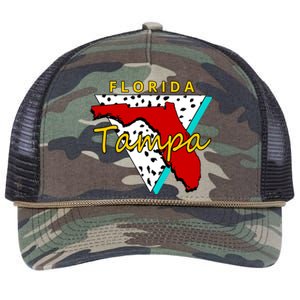 Florida Tampa Retro Retro Rope Trucker Hat Cap