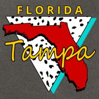 Florida Tampa Retro Cotton Canvas Backpack