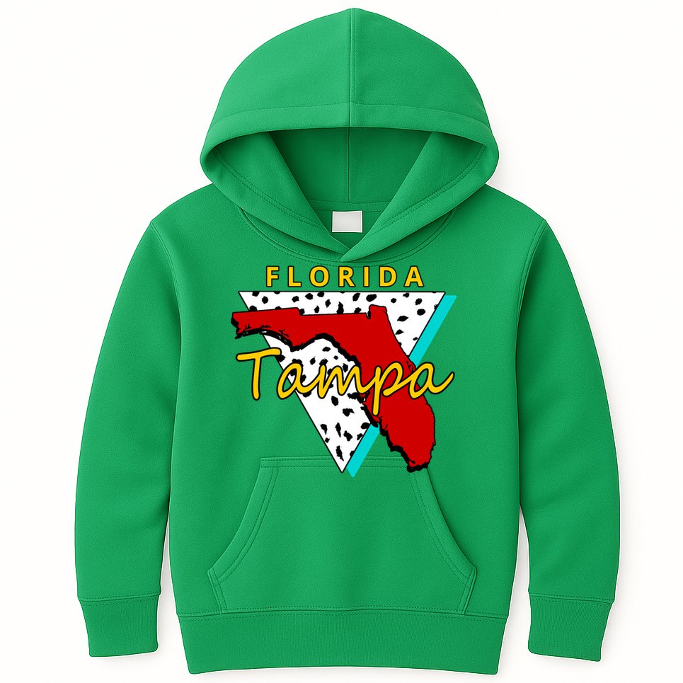 Florida Tampa Retro Kids Hoodie