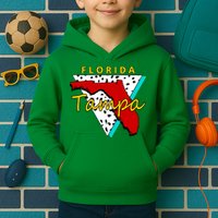 Florida Tampa Retro Kids Hoodie