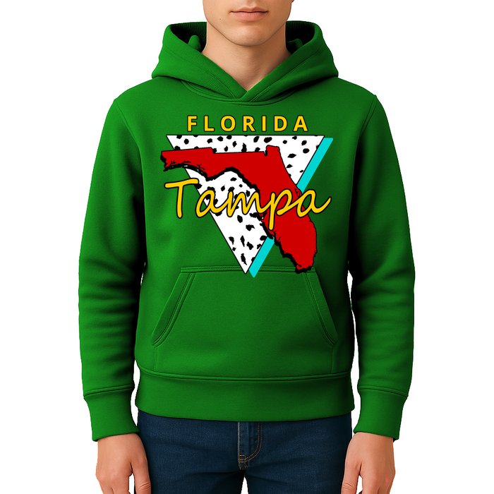 Florida Tampa Retro Kids Hoodie