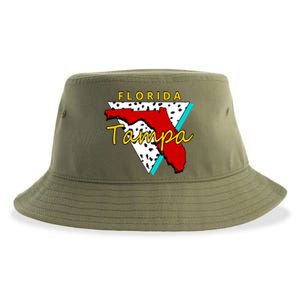 Florida Tampa Retro Sustainable Bucket Hat