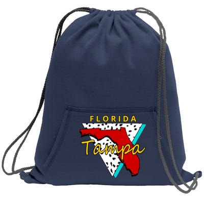 Florida Tampa Retro Sweatshirt Cinch Pack Bag