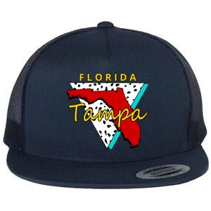 Florida Tampa Retro Flat Bill Trucker Hat