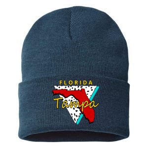 Florida Tampa Retro Sustainable Knit Beanie