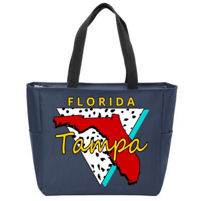 Florida Tampa Retro Zip Tote Bag