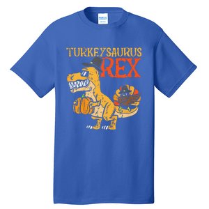 Funny Turkeysaurus Rex Dab Turkey Dino Thanksgiving Tall T-Shirt