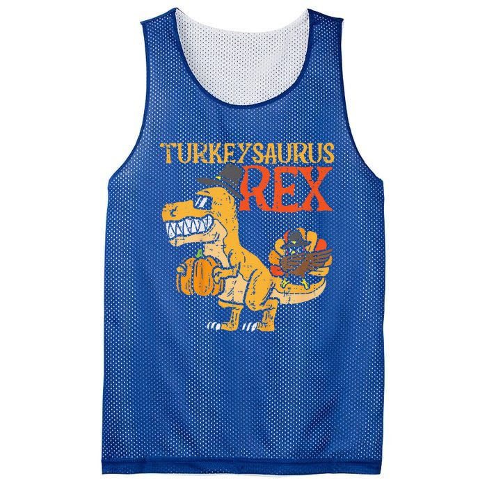 Funny Turkeysaurus Rex Dab Turkey Dino Thanksgiving Mesh Reversible Basketball Jersey Tank