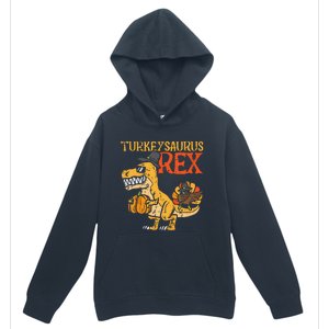 Funny Turkeysaurus Rex Dab Turkey Dino Thanksgiving Urban Pullover Hoodie