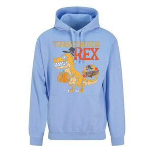 Funny Turkeysaurus Rex Dab Turkey Dino Thanksgiving Unisex Surf Hoodie