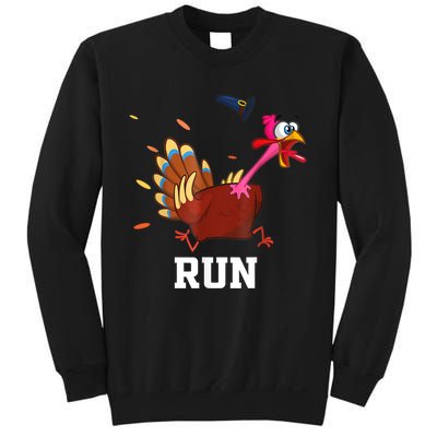 Funny Turkey Run Costume Thanksgiving Running Turkey Trot Sweatshirt