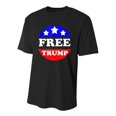 Free Trump Release President Trump Free Trump Youth Performance Sprint T-Shirt