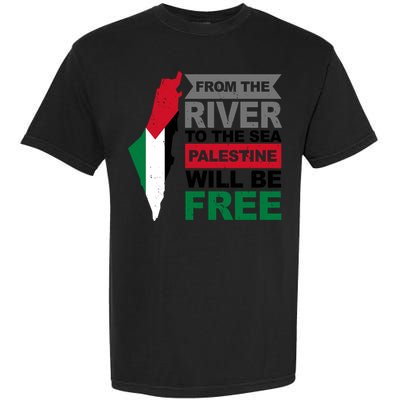 From The River To The Sea Palestine Will Be Free Garment-Dyed Heavyweight T-Shirt