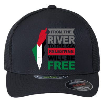 From The River To The Sea Palestine Will Be Free Flexfit Unipanel Trucker Cap