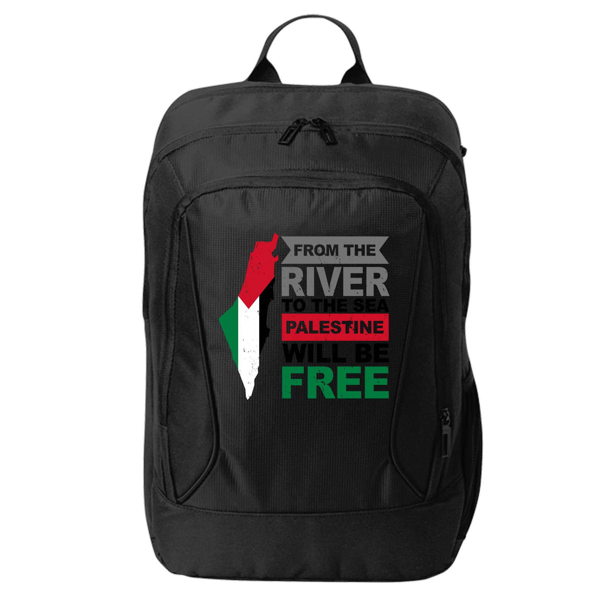 From The River To The Sea Palestine Will Be Free City Backpack
