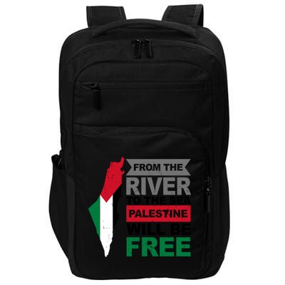 From The River To The Sea Palestine Will Be Free Impact Tech Backpack