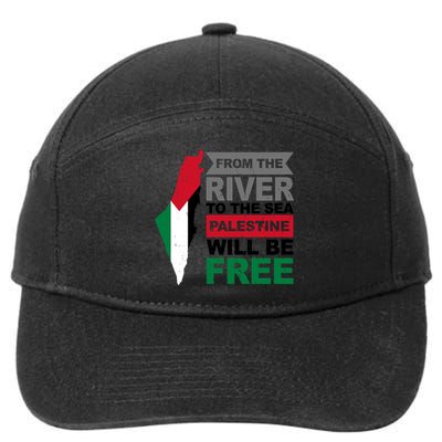 From The River To The Sea Palestine Will Be Free 7-Panel Snapback Hat