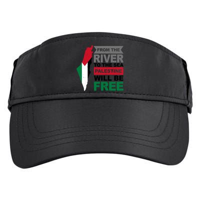 From The River To The Sea Palestine Will Be Free Adult Drive Performance Visor