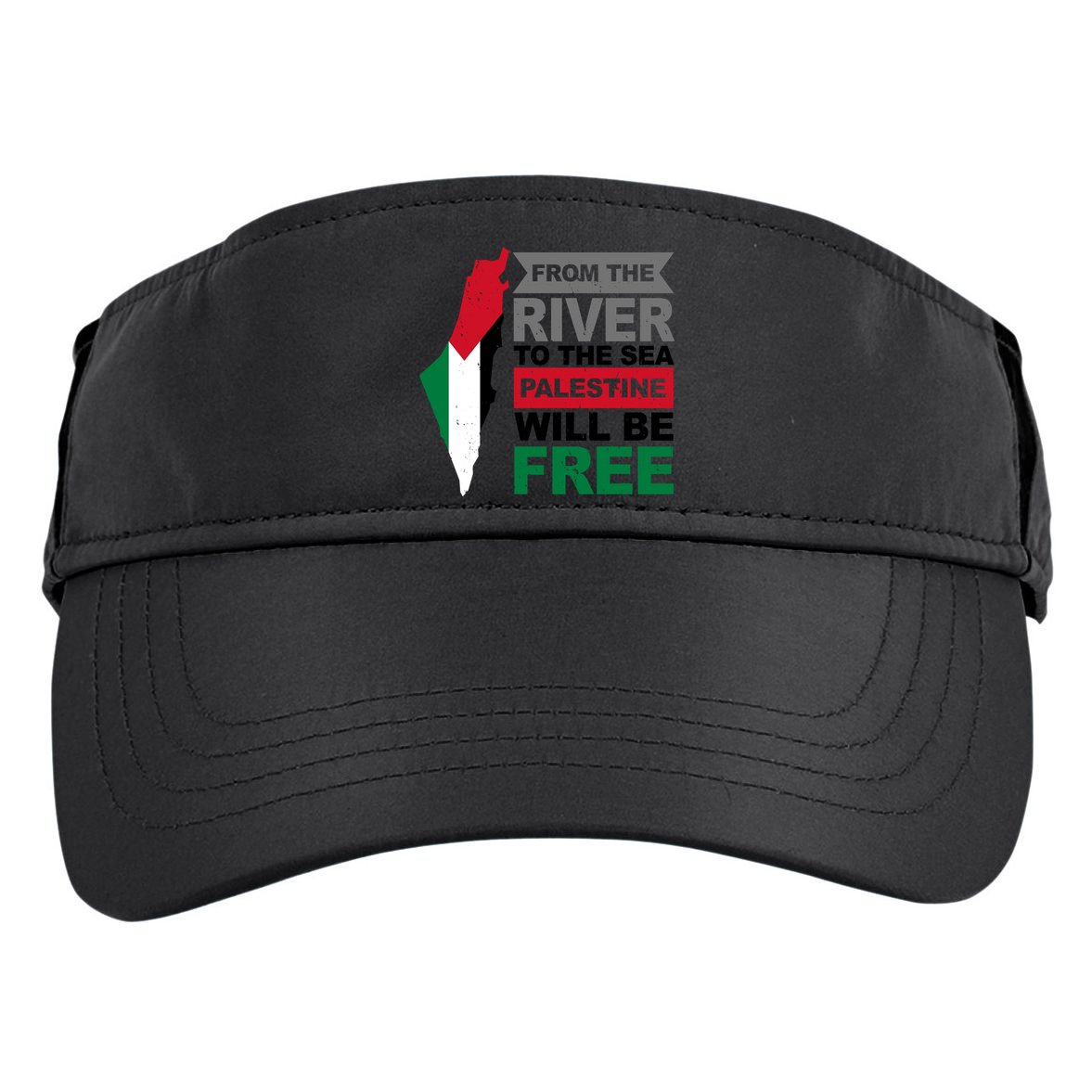 From The River To The Sea Palestine Will Be Free Adult Drive Performance Visor