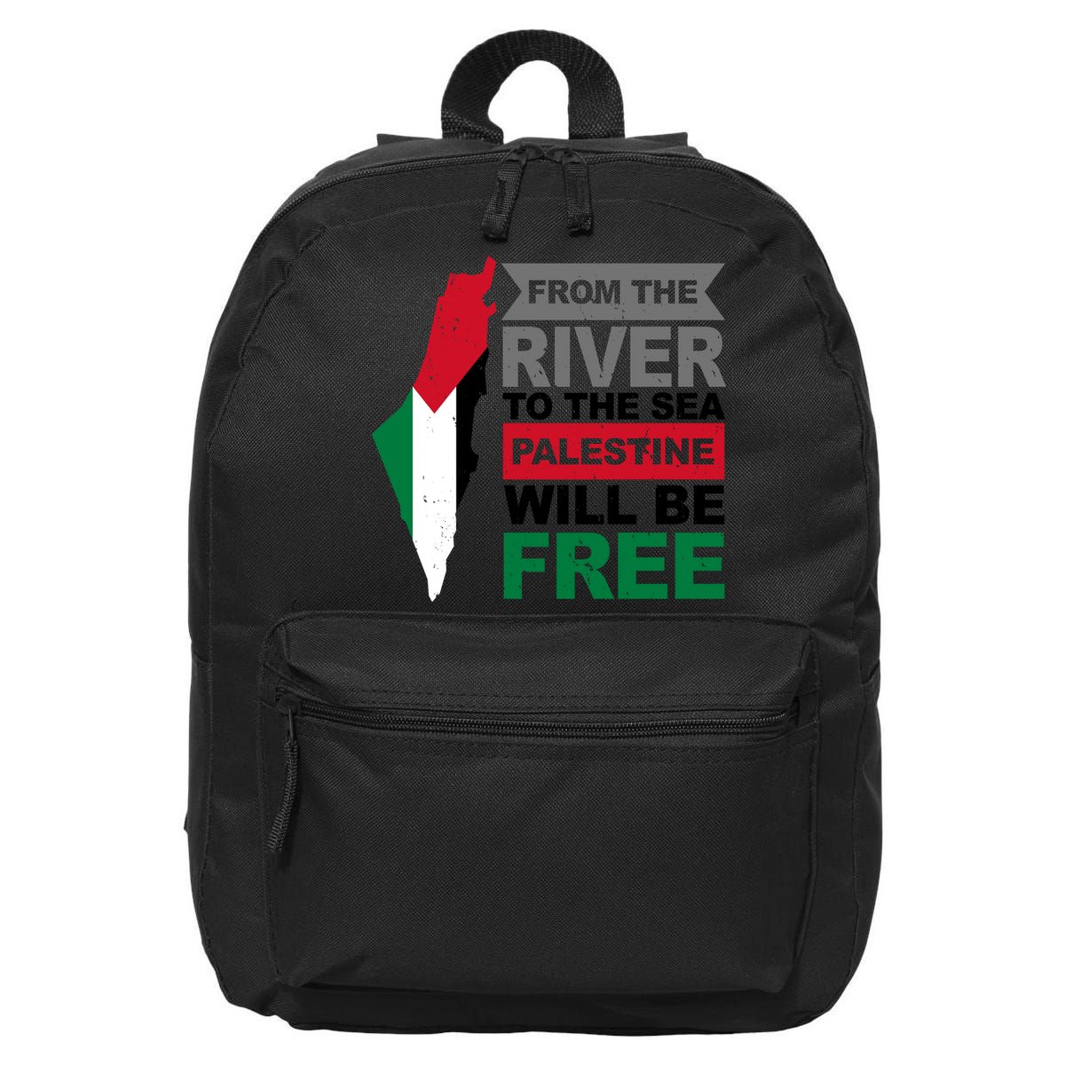 From The River To The Sea Palestine Will Be Free 16 in Basic Backpack