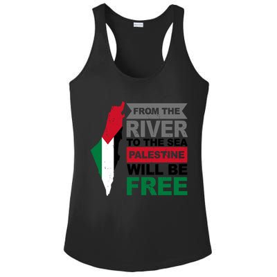 From The River To The Sea Palestine Will Be Free Ladies PosiCharge Competitor Racerback Tank