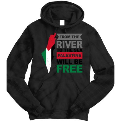 From The River To The Sea Palestine Will Be Free Tie Dye Hoodie