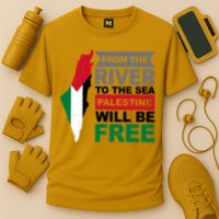From The River To The Sea Palestine Will Be Free Cooling Performance Crew T-Shirt