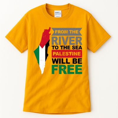 From The River To The Sea Palestine Will Be Free Tall T-Shirt