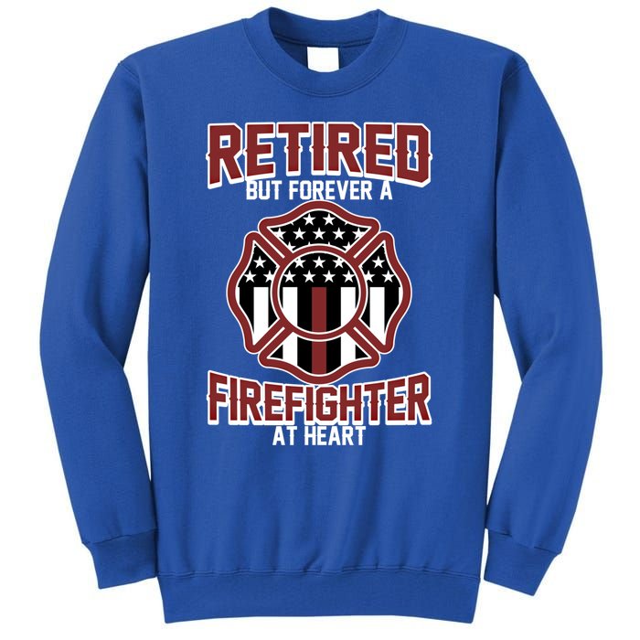 Firefighter Thin Redline For Retired Firefighter Or Fire Meaningful Gift Tall Sweatshirt