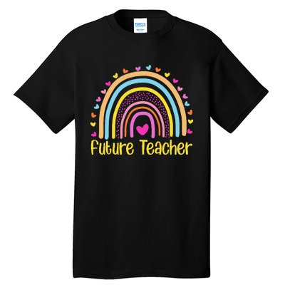 Future Teacher Rainbow Tall T-Shirt