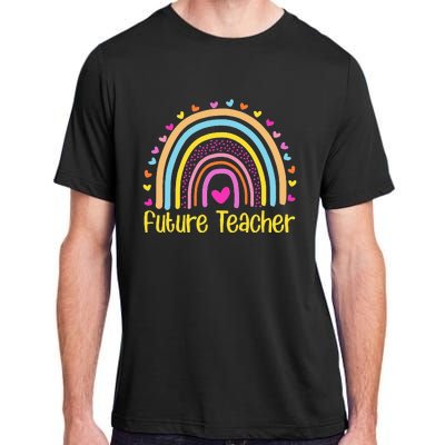 Future Teacher Rainbow Adult ChromaSoft Performance T-Shirt