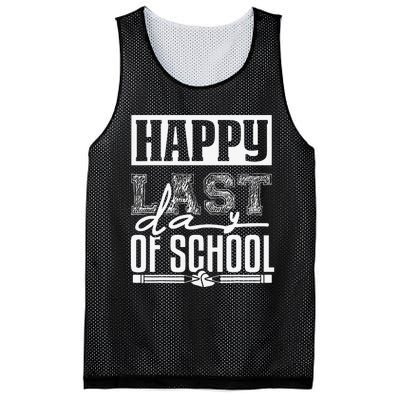 Funny Teacher School Happy Last Day Of School Humor Groovy Mesh Reversible Basketball Jersey Tank