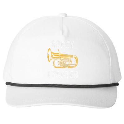 Funny Tuba Sorry I Tooted Marching Band Tuba Snapback Five-Panel Rope Hat