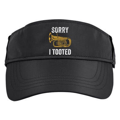 Funny Tuba Sorry I Tooted Marching Band Tuba Adult Drive Performance Visor