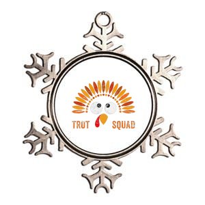 Funny Trot Squad Costume Thanksgiving Running Trukey Trot Metallic Star Ornament