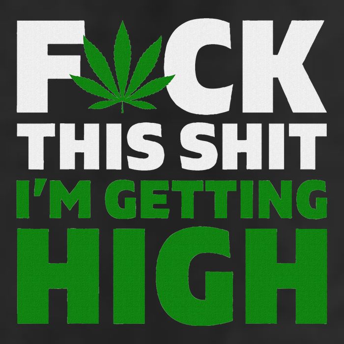 Fuck This Shit IM Getting High Funny Marijuana Weed Stoner Adult Drive Performance Visor
