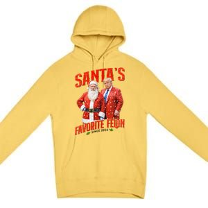 Funny Trump SantaS Favorite Felon Since 2024 Christmas Xmas Premium Pullover Hoodie