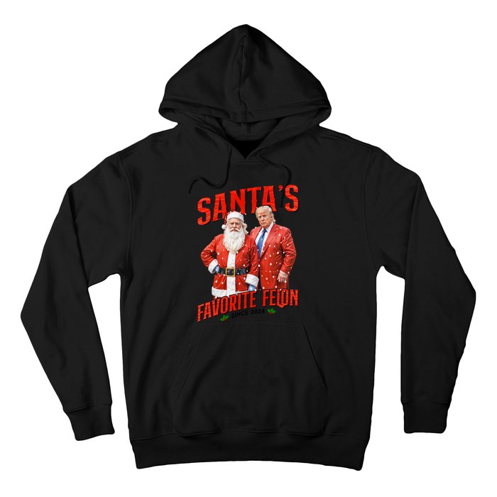 Funny Trump SantaS Favorite Felon Since 2024 Christmas Xmas Hoodie