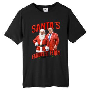 Funny Trump SantaS Favorite Felon Since 2024 Christmas Xmas Tall Fusion ChromaSoft Performance T-Shirt