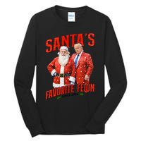 Funny Trump SantaS Favorite Felon Since 2024 Christmas Xmas Tall Long Sleeve T-Shirt