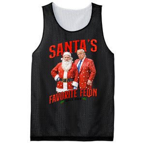 Funny Trump SantaS Favorite Felon Since 2024 Christmas Xmas Mesh Reversible Basketball Jersey Tank