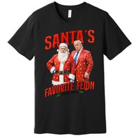 Funny Trump SantaS Favorite Felon Since 2024 Christmas Xmas Premium T-Shirt