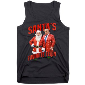 Funny Trump SantaS Favorite Felon Since 2024 Christmas Xmas Tank Top