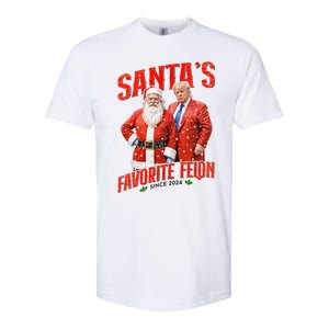 Funny Trump SantaS Favorite Felon Since 2024 Christmas Xmas Softstyle CVC T-Shirt