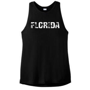 Florida The Sunshine State Ladies PosiCharge Tri-Blend Wicking Tank