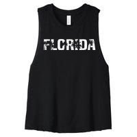 Florida The Sunshine State Women's Racerback Cropped Tank