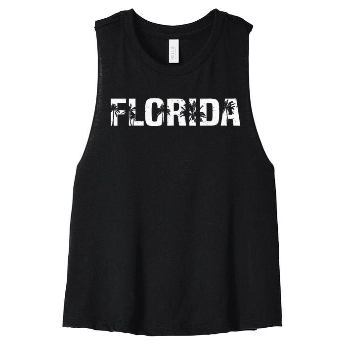 Florida The Sunshine State Women's Racerback Cropped Tank