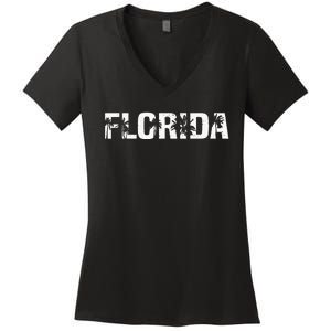 Florida The Sunshine State Women's V-Neck T-Shirt