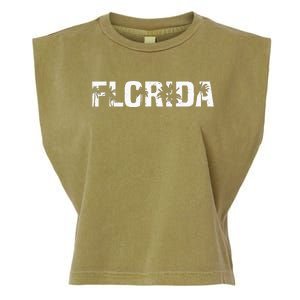 Florida The Sunshine State Garment-Dyed Women's Muscle Tee