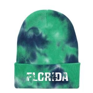 Florida The Sunshine State Tie Dye 12in Knit Beanie